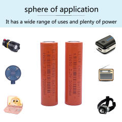 2pcs 18650 3.7V 3000mAh Large Capacity Rechargeable Li-ion Battery for Flashlight Headlight Walkie Talkie