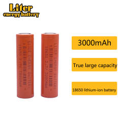 2pcs 18650 3.7V 3000mAh Large Capacity Rechargeable Li-ion Battery for Flashlight Headlight Walkie Talkie