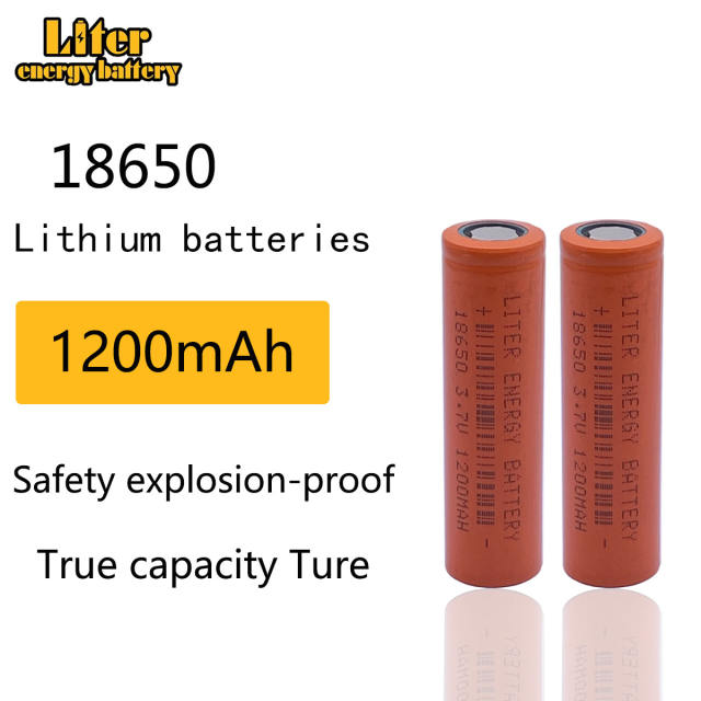 18650 Battery High Quality 1200mAh 3.7V 18650 Li-ion Batteries Rechargeable Battery for Flashlight Torch