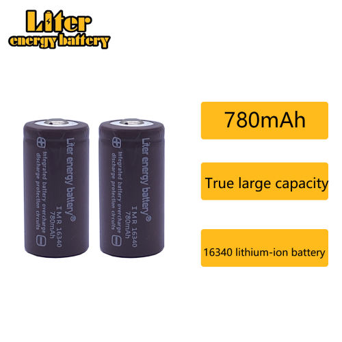 20pcs Liter Energy Battery Rcr 123 16340 780mah 3.7v Li-ion Rechargeable Battery Lithium Batteries With Retail Package