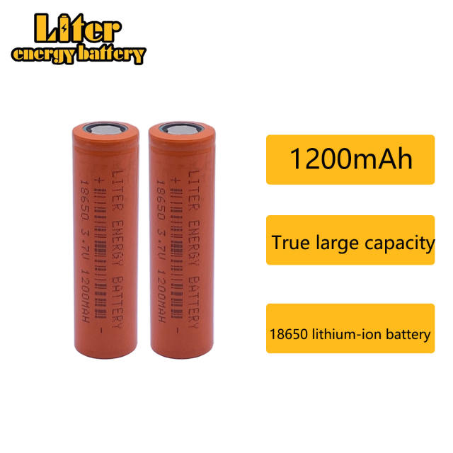 18650 Battery High Quality 1200mAh 3.7V 18650 Li-ion Batteries Rechargeable Battery for Flashlight Torch