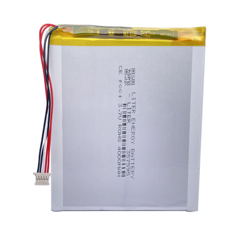 1.0MM 5pin connector 357595 4000mah 3.7V lithium polymer battery for tablet pc rechargeable battery