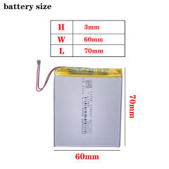 Original Connector 3.7v 306070 2000mAh Battery For PocketBook 626 615 627 Touch Lux 3 626Plus 632