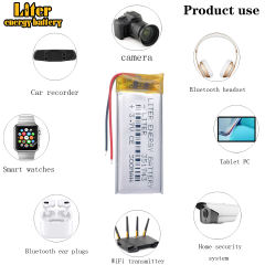 351743 3.7V 300mAh Rechargeable li Polymer Li-ion Battery For pen MP3 MP4 Game Player speaker toys bluetooth headset