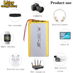 Size 3570100 3.7v 4000mah BIHUADE Lithium Polymer Battery With Board For 7 Inch Tablet Pc