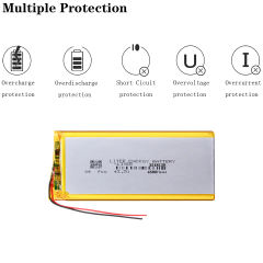 3.7V 4500mAh 3548130 Polymer lithium battery Pad5 Pad 5 Tablet Battery For 7inch 8inch PC