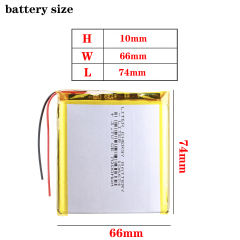 3.7V 7000mAh 106674 Polymer Rechargeable Polymer Lithium Battery