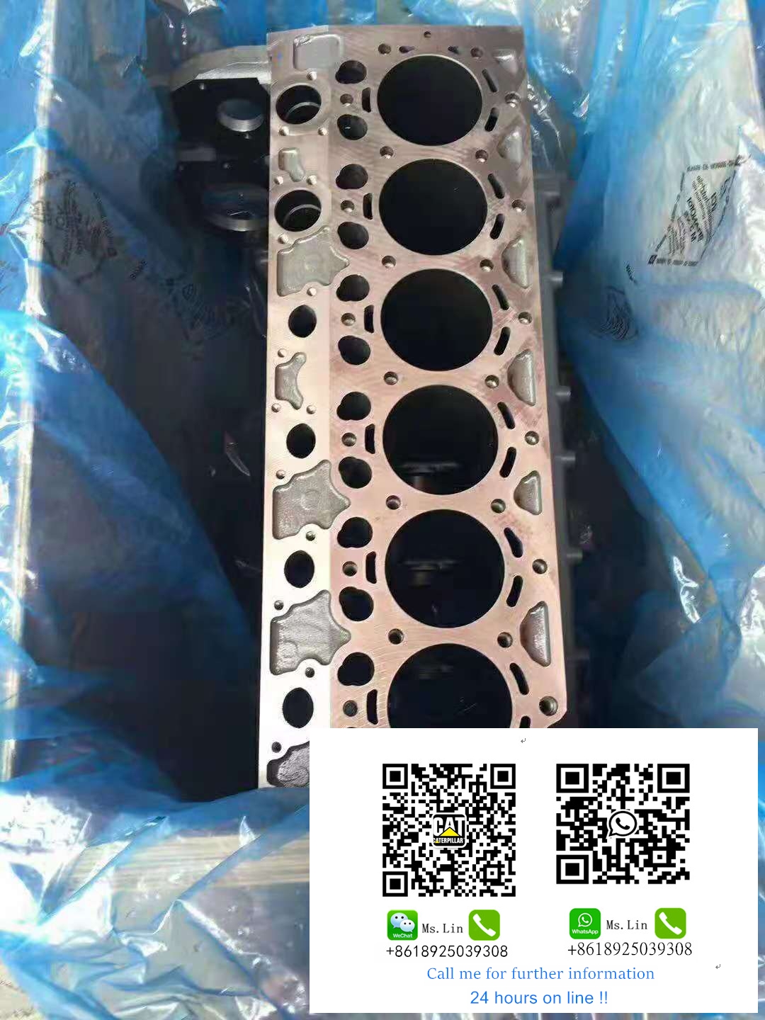 Cylinder Block D6D Long Cylinder D7D short Cylinder C8.7 Engine Parts C9 Middle Cylinder