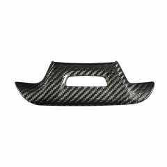 SAPart Automotive Interior Trim Steering Wheel Emblem Lower Cover Carbon Fiber With Cutout