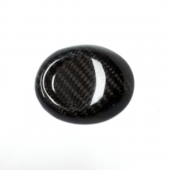 Carbon Fiber Shift Knob Top Chrome Cover ကိုဖျက်ပါ