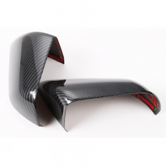 Mustang Glossy Black Carbon Fiber Mirror Cover (American Verison)