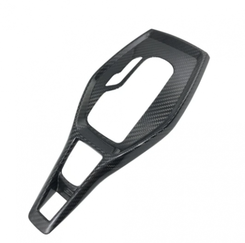 Carbon Fiber Gear Shift Chrome Trim Cover- Automatic ကိုဖြတ်ပါ