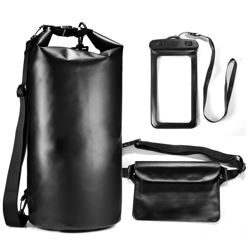 3-Piece Waterproof Kit Keeps Gear Dry with Adjustable Strap