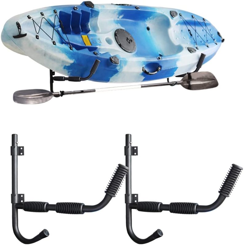 Cheap kayak storage rack with paddle holder