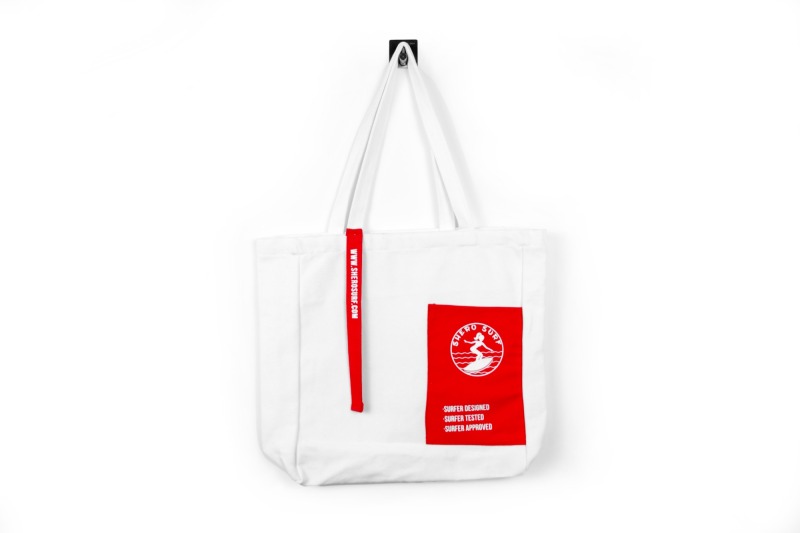 White Canves Beach Bag-Gifts or Poncho Package