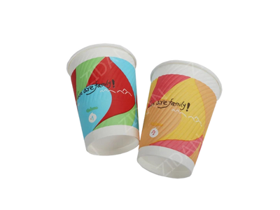 fully customizable embossing paper cups