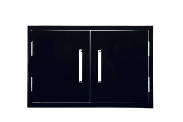 WHISTLER GRILLS Stainless Steel Double Access Door (Black)
