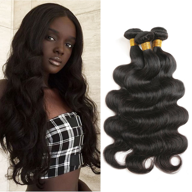 100% pure human hair body wave hair beam