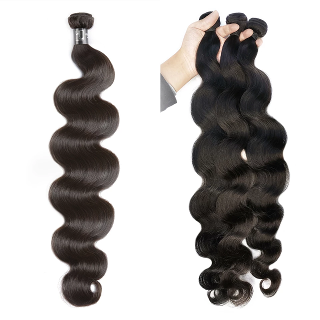 Body Wave Hair Bundle 100% natural human hair color braided extensions designed for women