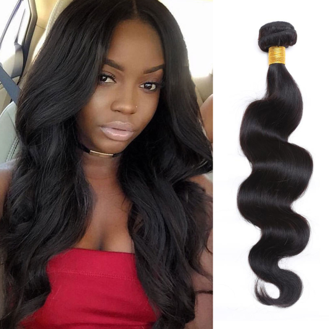 Human Wave Hair Bundle 1PC Virgin Hair Bundle Natural Color Free Shipping Natural Wigs Human Hair Weave Hair Bundle