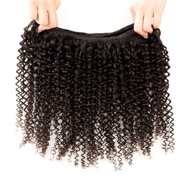 Brazilian water ripple hair bundle with frontal 100% human hair