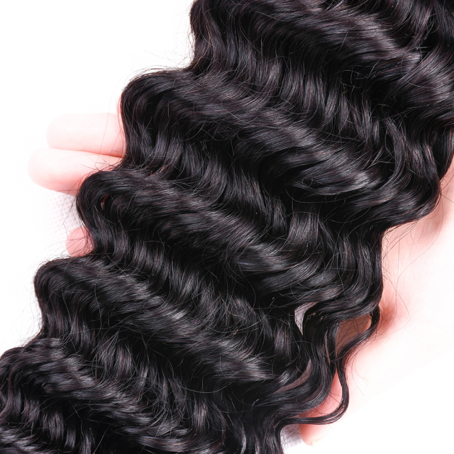 4&quot;X 4&quot; Lace Closure Brazilian Virgin Hair deep Wave 100% Human Hair Lace Closure