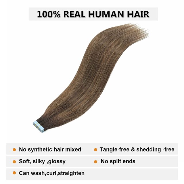 Banded hair extensions human hair banded hair extensions real human hair banded hair extensions silky straight human hair banded hair extensions female full head hair extensions 40-50g 20 pcs