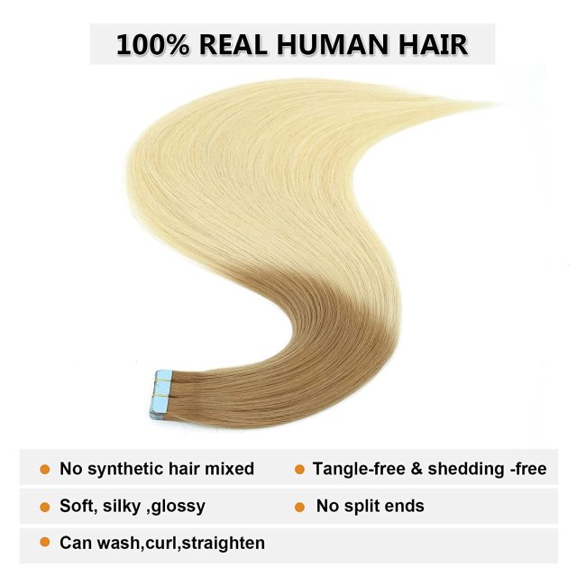 Banded hair extensions human hair banded hair extensions real human hair banded hair extensions silky straight human hair banded hair extensions female full head hair extensions 40-50g 20 pcs