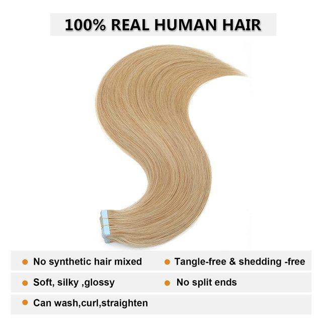 Banded hair extensions human hair banded hair extensions real human hair banded hair extensions silky straight human hair banded hair extensions female full head hair extensions 40-50g 20 pcs