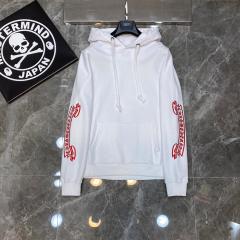 Chr0me Hearts Banner Sleeve Hoodie Black White