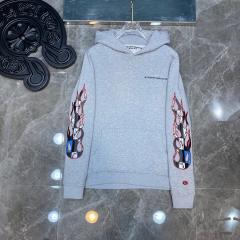 Chr0me Hearts hoodie grey