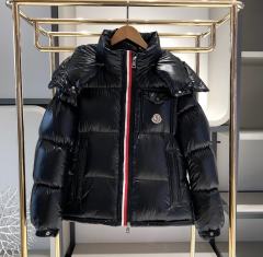 Moncler Maya Down Puffer Jacket Black White
