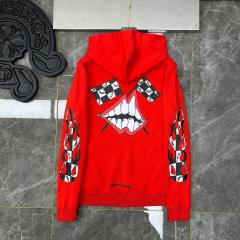 Chr0me Hearts Red Mouth Hoodie
