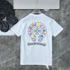 Chr0me Hearts Colorful Logo T-Shirts Black White
