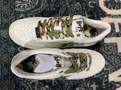 Bape Sta Sneaker Camo Sta on White Men Women (US5-US12)