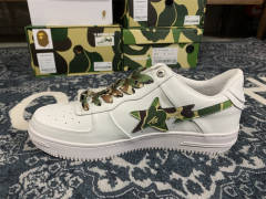 Bape Sta Sneaker Camo Sta on White Men Women (US5-US12)