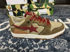 Bape Sta SK8 Suede Brown Red 'Astronaut' Men Women