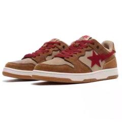 Bape Sta SK8 Suede Brown Red 'Astronaut' Men Women