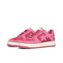Bape Sta Bapesta Suede Low Shoes Pink (US5-US12)