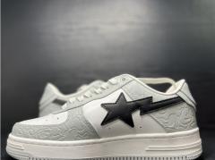 Bape Sta Shoes Gray White Men Women