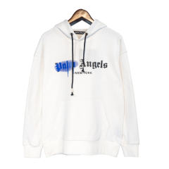 Palm Angels 22FW Painted Logo Hoodie Black White