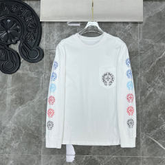 Chr0me Hearts Colorful C Horseshoe Sweatshirt (White/Black)