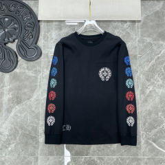 Chr0me Hearts Colorful C Horseshoe Sweatshirt (White/Black)