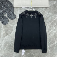 Chr0me Hearts Cross Collar Sweatshirt (Black/White)