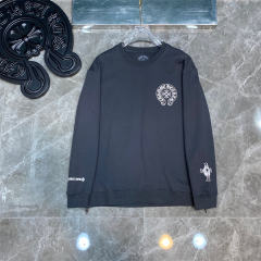 Chr0me Hearts C Horseshoe Logo Sweatshirt Grey