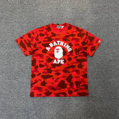 1:1 Quality Bape Camo Small Ape Head T-Shirt (Blue Green Yellow Red Purple)