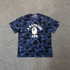 1:1 Quality Bape Camo Small Ape Head T-Shirt (Blue Green Yellow Red Purple)