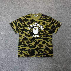 1:1 Quality Bape Camo Small Ape Head T-Shirt (Blue Green Yellow Red Purple)