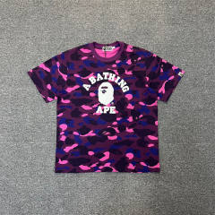 1:1 Quality Bape Camo Small Ape Head T-Shirt (Blue Green Yellow Red Purple)