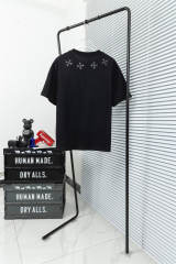 Chr0me Hearts Collar Leather Cross Patch T-Shirt Black